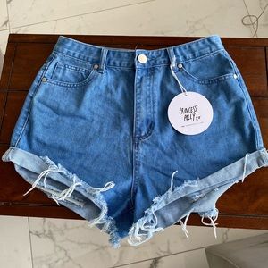 Princess Polly Hoodwink Denim Shorts